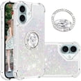 thumbnail image 1 of Liquid Quicksand Case for iPhone 16 Plus 6.7" with Diamond Kickstand, Soft TPU Luxury Fun Glitter Sparkle Flowing Clear Bling Cover Case for Apple iPhone 16 Plus. -Colorful, 1 of 14
