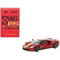 thumbnail image 1 of Liquid Red Metallic with Gold Stripes Shmee150 Collection Collaboration Model 1 by 64 Scale Diecast Model Car for Ford GT, 1 of 1
