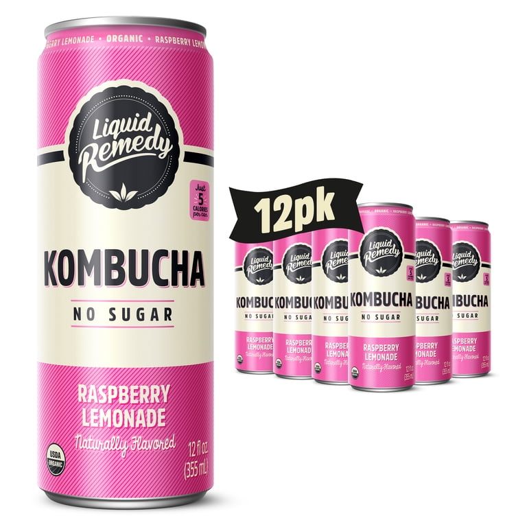 山中柔太朗 I CAN DRINK！ Liquid Remedy Kombucha Ginger Lemon Low Calorie Sugar Free, 12 Pk