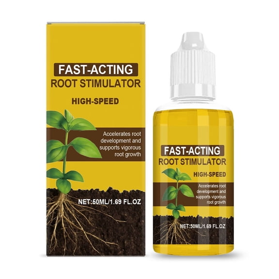 Liquid Rooting Hormone Houseplant Fertilizer Growth Enhancer For Indoor Outdoor Cuttings Transplants 1.7oz Clear