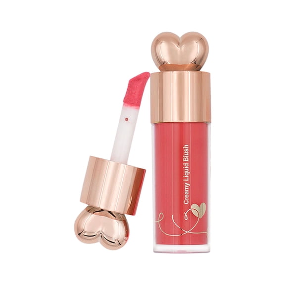 Liquid Rouge Stick, Lightweight Breathable Velvet Matt Blush Wall for Cheeks with Sponges, Durable, Waterproof, Natural Finish, Contouring And Brightening Blush Beauty Makeup Stick, Gifts for Women