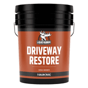 Liquid Rubber Driveway Restore Sealant - Easy to Use and Apply, 5 Gallon
