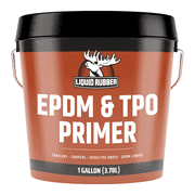 Liquid Rubber EPDM And TPO Clear Primer, Rubber RV Roofing Coating, 1 Gallon, 250 Sq ft Coverage