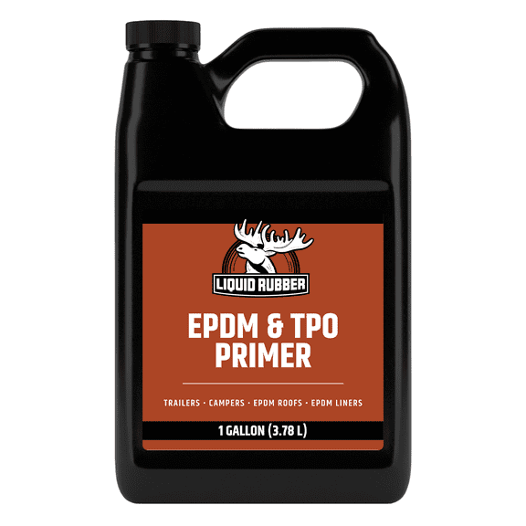 Liquid Rubber EPDM And TPO Clear Primer, Rubber RV Roofing Coating, 1 Gallon, 250 Sq ft Coverage