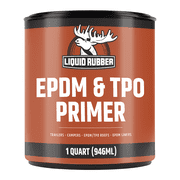 Liquid Rubber EPDM and TPO Primer, Rubber RV Roofing Coating, 1 Quart, 62 Sq ft Coverage