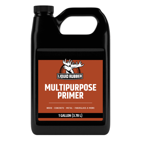 Liquid Rubber Multi-Purpose Clear Fast Drying Primer, Water-Based, 1 Gallon, 50 Sq ft Coverage