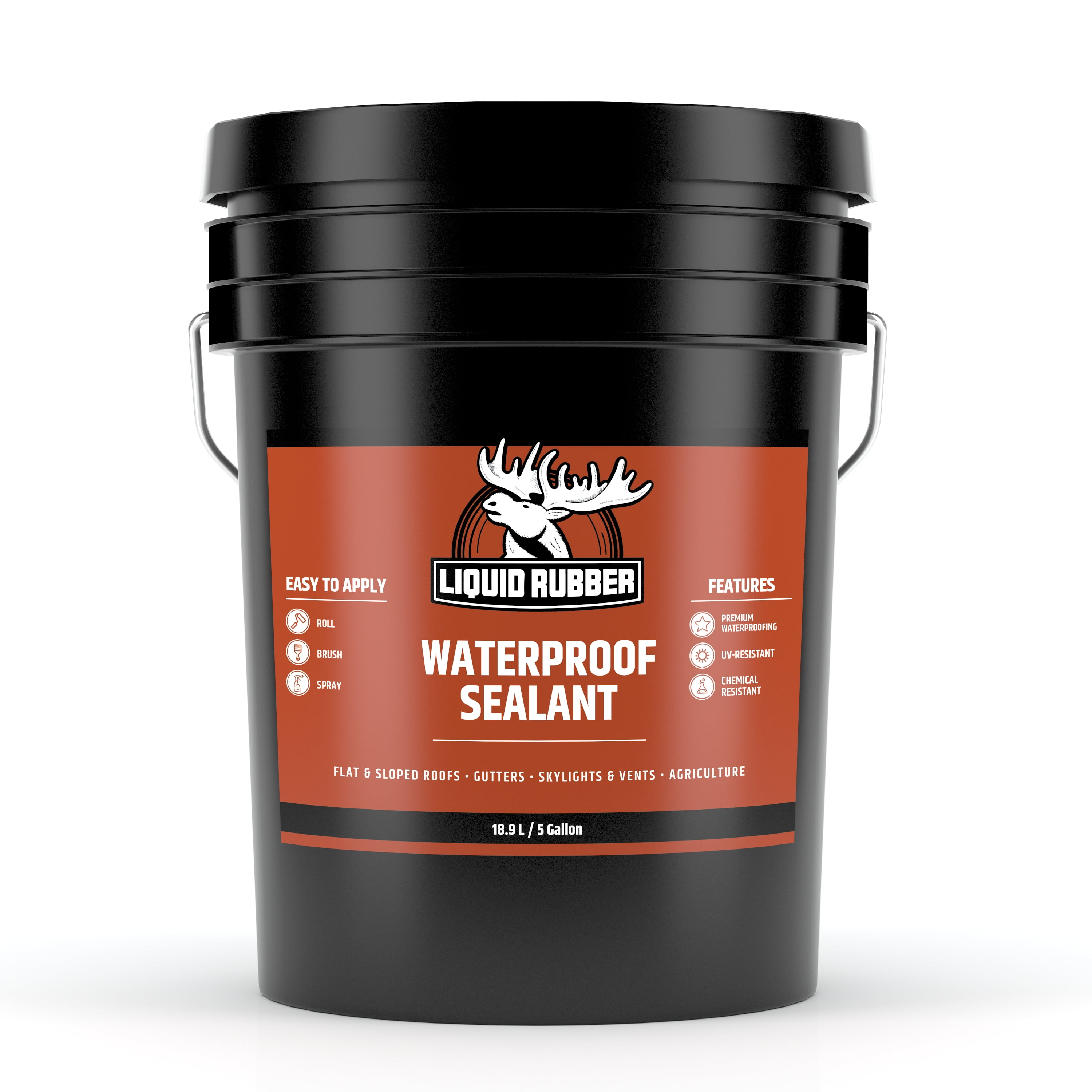 Liquid Rubber 5-Gallon Waterproof Sealant - Original Black (22602) for sale  online