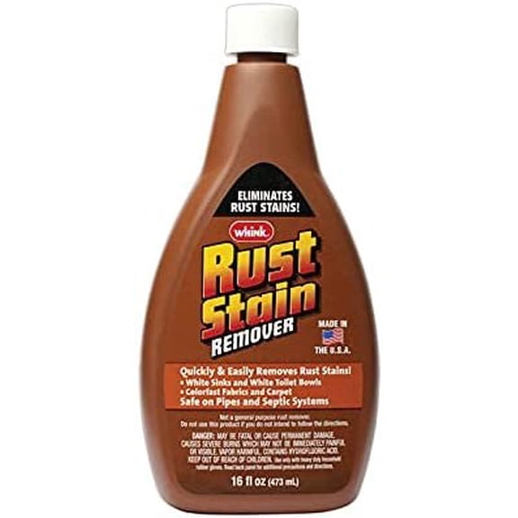 Whink Rust Stain Remover Liquid - Laundry Stain Remover - Pack of 6, 16 oz