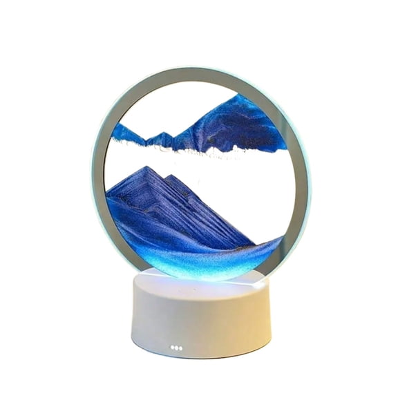 Liquid Sand Painting Night Light, Hypnotic & Calming USB/Battery Table Lamp