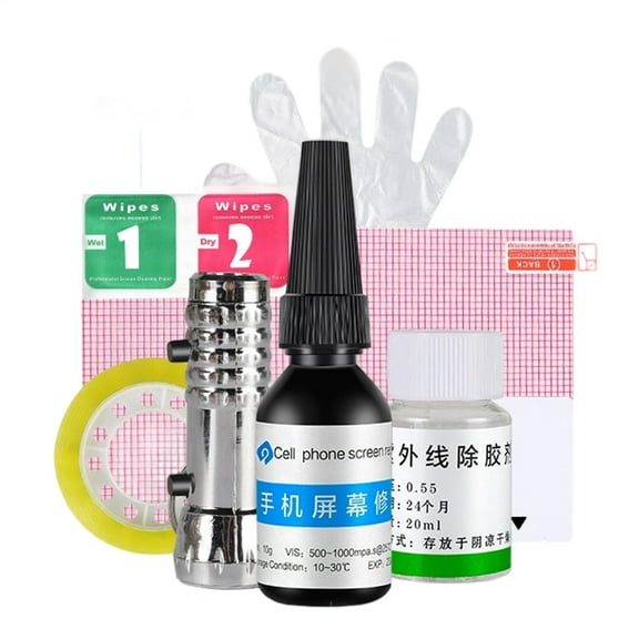 Liquid Screen Protector - Glass Repair Liquid for Cracks Phone, Fix Cracked Cell Phone Screen Glue, Cellphone Device Maintenance Care Solutions for Smart Watches Smartphones Tablets