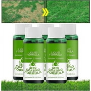 Green Grass Lawn Spray,Hydroseeding Lawn Solution Grass Seed Spray,Liquid Grass Seed Spray for Lawn,Hydro Grass Seed Spray, Seed Care Watering Set,Grass Lawn Repair Spray(5pcs)