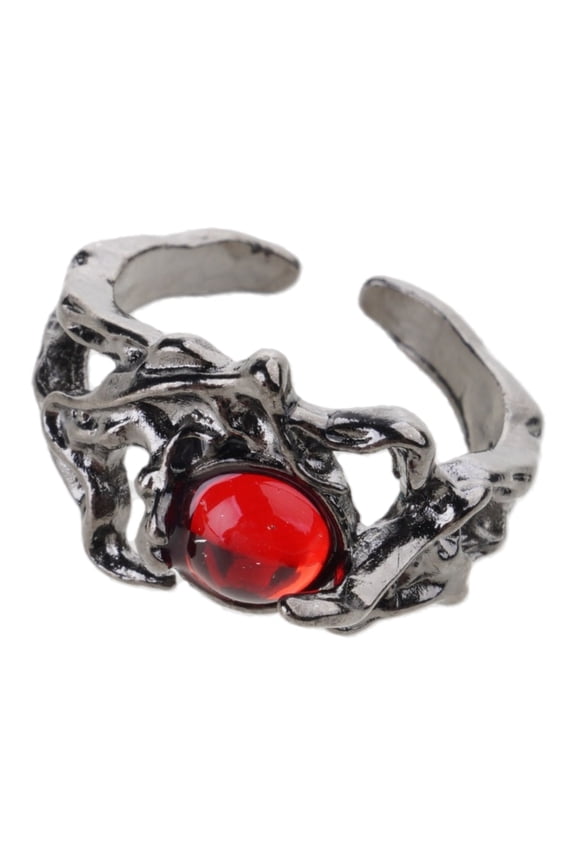Liquid Shines Finish Copper Rings with Sun/Moons Designs Adjustable Fit Finger Accessories Jewelry for Couples