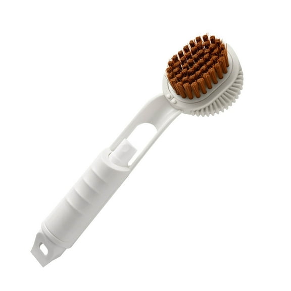 Liquid Shoe Brush for Laundry and Suede Cleaning | Soft Non-Scratch Encrypted Bristles | Comfortable Round ABS Grip | Extended Handle for Deep Cleaning | 1 Pack | Multipurpose Household Shoe Cleaner