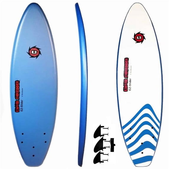 Liquid Shredder FSEZ6-SB 6 ft. Ray Zor Surfboard, Blue