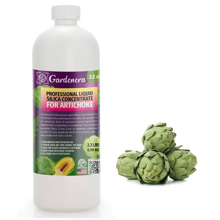 PREMIUM Bioavailable Silica Fertilizer for Artichoke  32oz  Ideal for  Hydroponics & Soil  Healthier Plants with Strong Stalks - CONCENTRATE -  Walmart.com