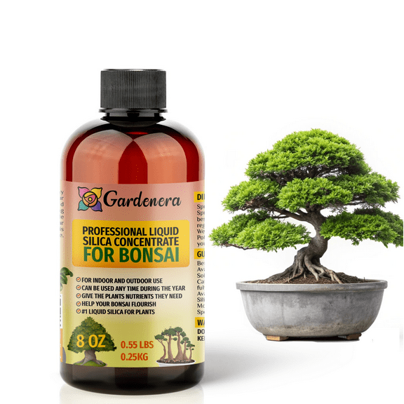 ⭐ 𝐁𝐄𝐒𝐓𝐒𝐄𝐋𝐋𝐄𝐑 Liquid Silica Plant Supplement - 8oz (250mL) - BONSAI Plants Liquid Silica Boost Fertilizer - Stronger Stems & Healthy Leaves for Indoor & Outdoor Bonsai Plants (Makes 45 Gallons)