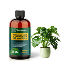 𝐏𝐑𝐄𝐌𝐈𝐔𝐌 Liquid Silica Plant Supplement - 8oz (250mL) - MONSTERA Bioavailable Silica Fertilizer – Ideal for Hydroponics & Soil – Healthier Plants with Strong Stalks (Makes 45 Gallons)