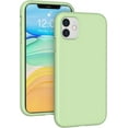 thumbnail image 1 of Liquid Silicone Case Compatible with iPhone 11 (6.1"), Full Body Protection Gel Rubber Cover with Soft Microfiber Lining, Scratch Resistant Shockproof Protective Phone Case, Matcha, 1 of 13