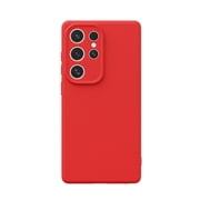 Liquid Silicone Case for Samsung Galaxy S25 Ultra, Premium Rubber Gel Silicone Case, Anti-Scratch Soft Microfiber Lining Case Flexible Bumper Cover for Samsung Galaxy S25 Ultra, Red