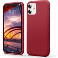 thumbnail image 1 of Liquid Silicone Case for iPhone 11 (6.1''), [Scratch-Resistant, Anti-Fingerprint, Shockproof] Protective Slim Fit Phone Case, 4-Layer Cover with Microfiber Lining, Silky-Soft Touch, Red, 1 of 14
