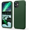 thumbnail image 1 of Liquid Silicone Case for iPhone 11 (6.1''), [Scratch-Resistant, Anti-Fingerprint, Shockproof] Protective Slim Fit Phone Case, 4-Layer Cover with Microfiber Lining, Silky-Soft Touch, Green, 1 of 14