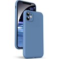 thumbnail image 1 of Liquid Silicone Case for iPhone 11, [Camera Protection] [Anti Fingerprint] [Wireless Charging] 4 Layer Phone Case Protective Cover, Built-in Microfiber Round Edge Case, 6.1", Blue, 1 of 15