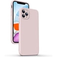thumbnail image 1 of Liquid Silicone Case for iPhone 11 Pro, [Flat Edge Design] [Camera Protection] [Anti Fingerprint] 4 Layers Protect Scratch Proof Anti Drop Microfiber Phone Cover, 5.8", Pink, 1 of 14