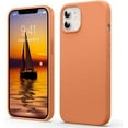 thumbnail image 1 of Liquid Silicone Case for iPhone 12/12 Pro, [Scratch-Resistant, Anti-Fingerprint, Shockproof] Protective Slim Fit Phone Case, 4-Layer Cover with Microfiber Lining, Silky-Soft Touch, Orange, 1 of 14
