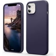 thumbnail image 1 of Liquid Silicone Case for iPhone 12/12 Pro, [Scratch-Resistant, Anti-Fingerprint, Shockproof] Protective Slim Phone Case, 4-Layer Cover with Microfiber Lining, Silky-Soft Touch, Deep Purple, 1 of 14