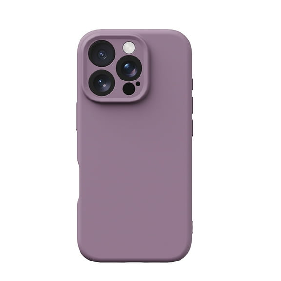 Liquid Silicone Case for iPhone 12, Premium Rubber Gel Silicone Case, Full Protection Soft Microfiber Lining Case Anti-Scratch Flexible Bumper Phone Cover for iPhone 12, Darkpurple