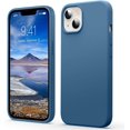 thumbnail image 1 of Liquid Silicone Case for iPhone 13 (6.1''), [Scratch-Resistant, Anti-Fingerprint, Shockproof] Protective Slim Fit Phone Case, 4-Layer Cover with Microfiber Lining, Silky-Soft Touch, Blue, 1 of 14