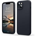 thumbnail image 1 of Liquid Silicone Case for iPhone 13 Mini (5.4''), [Scratch-Resistant, Anti-Fingerprint, Shockproof] Protective Slim Phone Case, 4-Layer Cover with Microfiber Lining, Silky-Soft Touch, Black, 1 of 7
