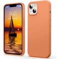 thumbnail image 1 of Liquid Silicone Case for iPhone 13 Mini (5.4''), [Scratch-Resistant, Anti-Fingerprint, Shockproof] Protective Slim Phone Case, 4-Layer Cover with Microfiber Lining, Silky-Soft Touch, Orange, 1 of 14