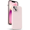 thumbnail image 1 of Liquid Silicone Case for iPhone 13 Mini - [Camera All-Round Protection] [Soft Microfiber Lining Anti-Scratch] 4 Layer Full Covered Shockproof Gel Rubber Phone Case Cover, 5.4", Sandy Pink, 1 of 14