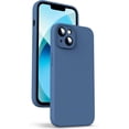 thumbnail image 1 of Liquid Silicone Case for iPhone 13 Mini - [Camera All-Round Protection] [Soft Microfiber Lining Anti-Scratch] 4 Layer Full Covered Shockproof Gel Rubber Phone Case Cover, 5.4", Blue, 1 of 14