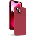 thumbnail image 1 of Liquid Silicone Case for iPhone 13 Mini - [Camera All-Round Protection] [Soft Microfiber Lining Anti-Scratch] 4 Layer Full Covered Shockproof Gel Rubber Phone Case Cover, 5.4", Red, 1 of 15