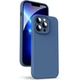 thumbnail image 1 of Liquid Silicone Case for iPhone 13 Pro, [Camera Protection] [Anti Fingerprint] [Wireless Charging] 4 Layer Phone Case Protective Cover, Built-in Microfiber Case Cover, 6.1", Blue, 1 of 14