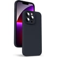 thumbnail image 1 of Liquid Silicone Case for iPhone 13 Pro Max, [Camera Protection] [Anti Fingerprint] [Wireless Charging] 4 Layer Phone Case Protective Cover, Built-in Microfiber Case Cover, 6.7", Black, 1 of 8