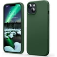 thumbnail image 1 of Liquid Silicone Case for iPhone 14 (6.1''), [Scratch-Resistant, Anti-Fingerprint, Shockproof] Protective Slim Fit Phone Case, 4-Layer Cover with Microfiber Lining, Silky-Soft Touch, Green, 1 of 14