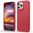 thumbnail image 1 of Liquid Silicone Case for iPhone 14 Pro Max (6.7''), [Scratch-Resistant, Anti-Fingerprint, Shockproof] Protective Slim Phone Case, 4-Layer Cover with Microfiber Lining, Silky-Soft Touch, Red, 1 of 14