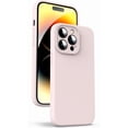 thumbnail image 1 of Liquid Silicone Case for iPhone 14 Pro, [True Liquid Silicone] [Anti Fingerprint] 4 Layer Phone Case Protective Cover, Full Coverage Around Camera & Built-in Microfiber, 6.1", Pink, 1 of 15