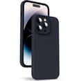 thumbnail image 1 of Liquid Silicone Case for iPhone 14 Pro, [True Liquid Silicone] [Anti Fingerprint] 4 Layer Phone Case Protective Cover, Full Coverage Around Camera & Built-in Microfiber, 6.1", Black, 1 of 7