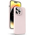 thumbnail image 1 of Liquid Silicone Case for iPhone 14 Pro, [True Liquid Silicone] [Anti Fingerprint] 4 Layer Phone Case Protective Cover, Full Coverage Around Camera & Built-in Microfiber, 6.1", Pink, 1 of 14