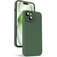 thumbnail image 1 of Liquid Silicone Case for iPhone 15 - [Camera All-Round Protection] [Soft Microfiber Lining Anti-Scratch] 4 Layer Full Covered Shockproof Gel Rubber Phone Case Cover, 6.1", Green, 1 of 16