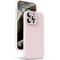 thumbnail image 1 of Liquid Silicone Case for iPhone 15 Pro Max - [Camera All-Round Protection] [Soft Microfiber Lining Anti-Scratch] 4 Layer Full Covered Shockproof Gel Rubber Phone Case Cover, 6.7", Pink, 1 of 15