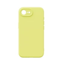 Liquid Silicone Case for iPhone 16e, Premium Rubber Gel Silicone Case, Anti-Scratch Soft Microfiber Lining Case Flexible Bumper Cover for iPhone 16e, Pearyellow