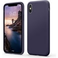 thumbnail image 1 of Liquid Silicone Case for iPhone X/XS, [Scratch-Resistant, Anti-Fingerprint, Shockproof] Protective Slim Fit Phone Case, 4-Layer Cover with Microfiber Lining, Silky-Soft Touch, Deep Purple, 1 of 14