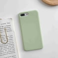 thumbnail image 1 of Liquid Silicone Gel Rubber Shockproof Shell Ultra-Thin [Slim Fit] Soft 4 Side Full Protection Cover, For iPhone 6 6s, matcha green, 1 of 8