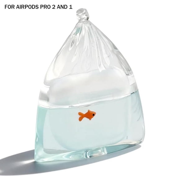 Liquid Silicone Koi Fish AirPods Case - Fish Design Protective Cover for AirPods Pro 1/2 and for -Pods 4, Cute Animal-Themed Earbud Case for Women and Teens