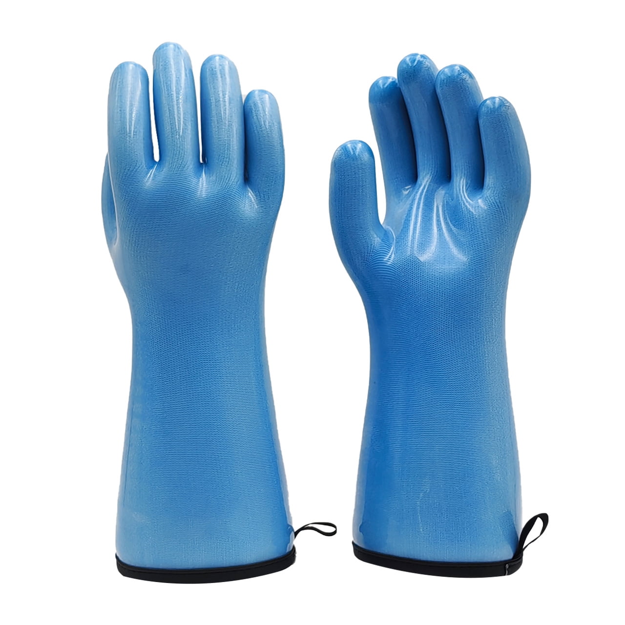 Liquid Silicone Oven Gloves, Heat Resistant Oven Gloves with Fingers ...
